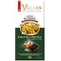 Villars Zartbitter Schokolade gefüllt mit Cognac aus Frankreich